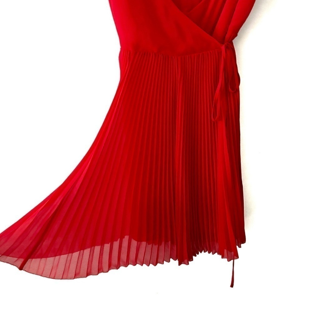 Wilfred | Beaune Pleated Mini Dress Red Size XS Aritzia - Picture 8 of 12